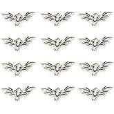 100pcs Antique Silver Plated Bat Charms Pendants for DIY Bracelets Necklace, Jewelry Findings Making Accessaries(Z74)