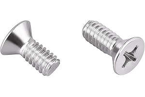Kado 50pcs Cross Countersunk Head Screws M4-0.7 x 8mm Silver, Phillips Screws M4x8 Stainless Steel Flat Head, for Monitor Arm Mounting Wall Mounting Hardware Fastening Accessories