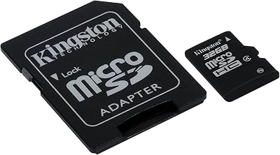 Kingston 32GB microSDHC Class 4 Flash Card + SD Adapter Waterproof Shockproof