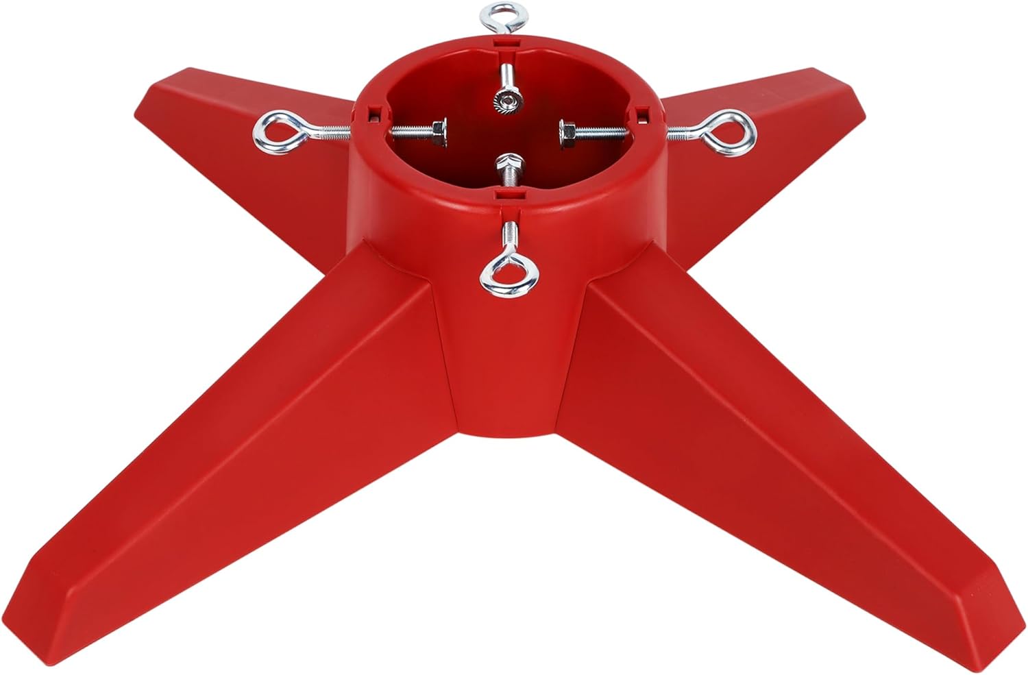 Tree Stands - Blissun Christmas Tree Stand, Xmas Tree Base Stand, Christmas Tree Holder for Real Trees, Red