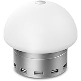 Sgin Dimmable LED Desk Lamp with 6 USB Charging Port,3-Level Dimmer,Eye-Caring,Touch-Sensitive Control Push Button and 30W/6A USB Charging Port (silver)