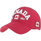 Baseball Cap Canada Flag Hat Adjustable Dad Hat Sunhat Embroidered Cap Outdoor Sun Hats for Adult