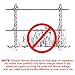 Farmily Portable Livestock Electric Net Fence for Sheep and Goat with Step-in Fence Post, 35