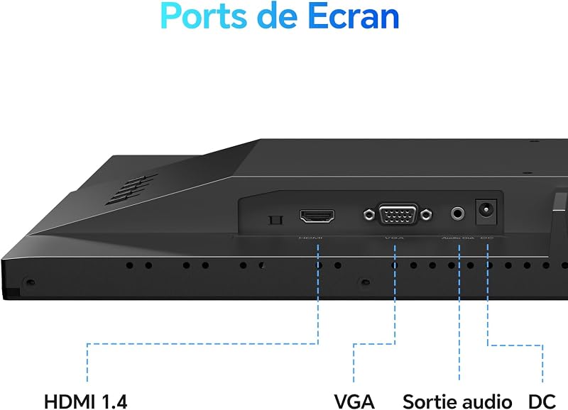 Ecran PC 24 Pouces, VA FHD 100Hz Eye Care Moniteur E2412F