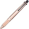 uni Jetstream 4&1 Metal Edition, 0.5mm Ballpoint Pen (Black, Red, Blue, Green) and 0.5mm Mechanical Pencil, Pink Gold (MSXE52000A05.74)