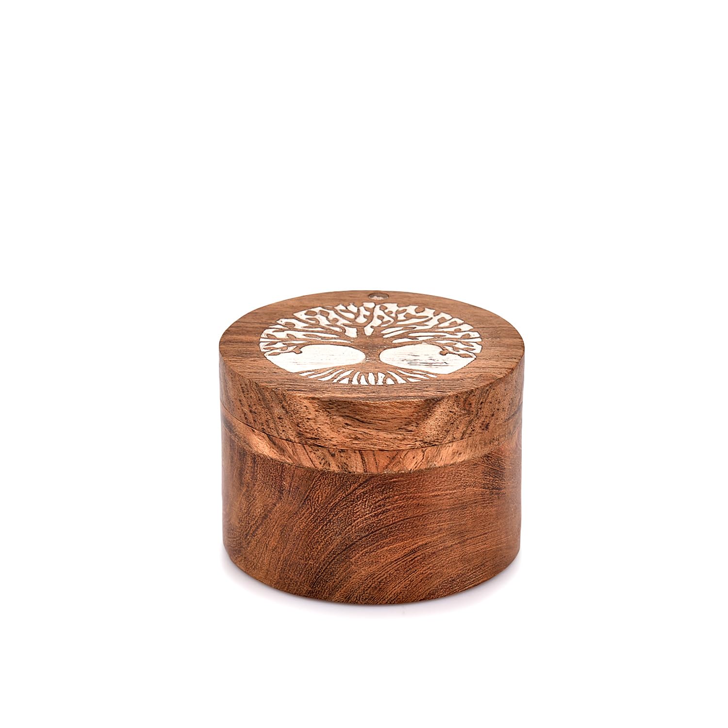 Samhita Wooden Tree of Life Keepsake Box for Human and Pet Ashes - Dog and Cat Urn (8.89cm x 8.89cm x 6.35cm)