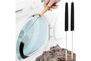 Brush Dryer Vent Cleaner Kit - Household Cleaning Supplies Stainless Steel Dryer Lint Brush Home Essentials for Lint Trap Dus