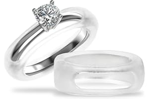 RingSkin Silicone Ring Protector - Engagement and Wedding Ring Protector for gym for Sizes 4-8 - Pack of 3 (Oura Ring Fit May Vary)