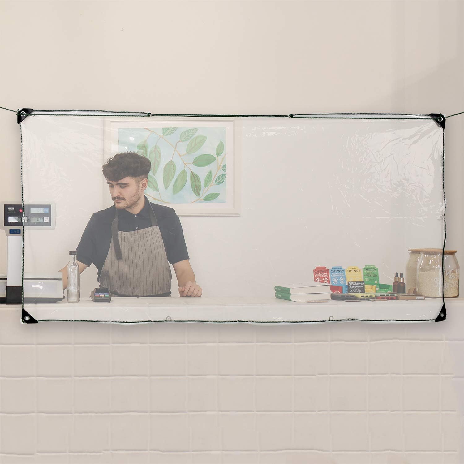 Odetina Plastic Safety Barrier Shield Sneeze Guard Shield