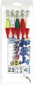 Amazon Harimitsu ハリミツ 和歌山 アカイカセット5本 2 5号 V 75 ハリミツ Harimitsu スッテ