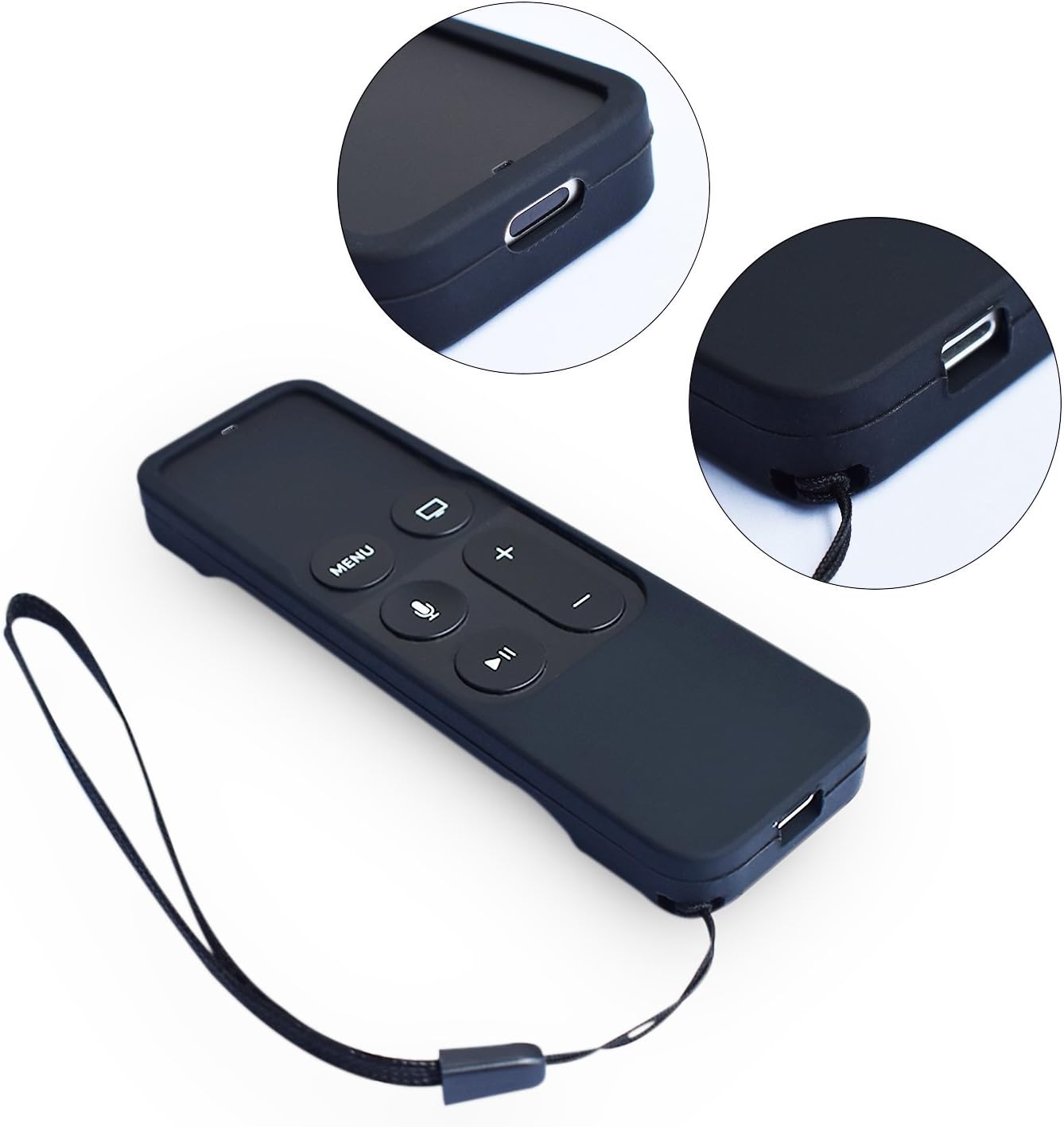 Black Green Blue Protective Case for Apple TV 4K 4th Generation Siri