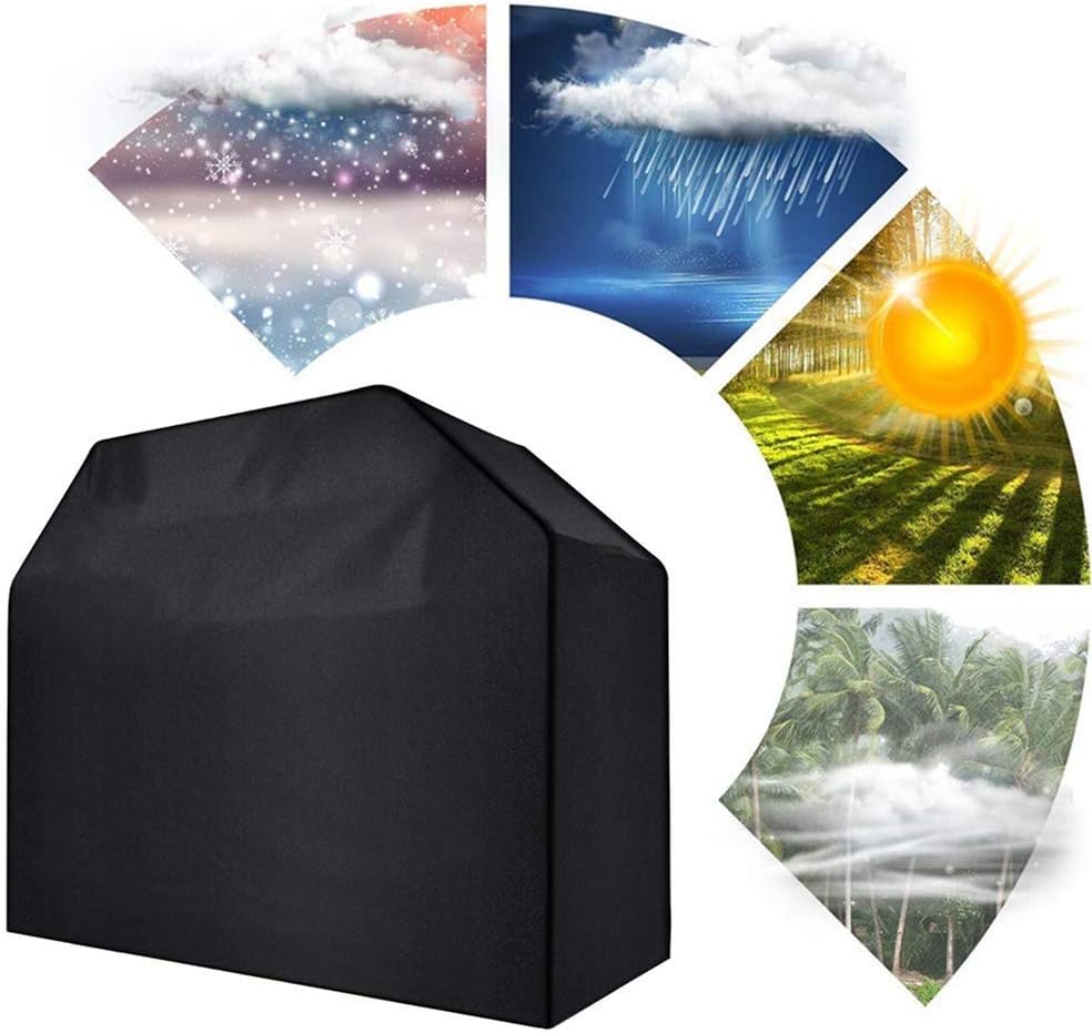 KOKOMALL Barbecue Covers Waterproof Outdoor 210D Gas Grill Cover of BBQ Heavy Duty with Storage Bag 64 Inch - Image 4