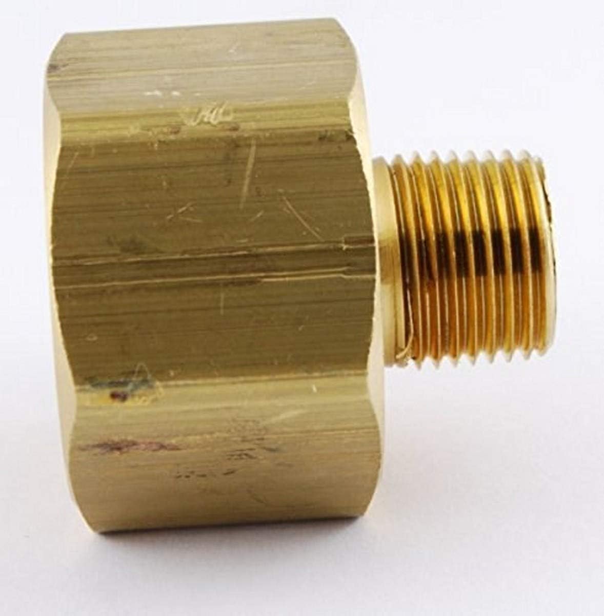 MettleAir 120-EC 3/4" NPT Female to 3/8" NPT Male Brass Pipe Adaptor/Adapter Straight Reducer/Reducing Coupling Male to Female (Pack of 10)