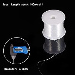 PH PandaHall 109 Yards 0.25mm Clear Fishing Line