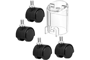 WHMYZHL Self-Cleaning Hose Tool & 4 Pack Castor Wheels Compatible with Bissell Little Green HydroSteam Carpet Cleaners 3605 3618 3532