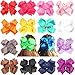 CÉLLOT 6 Inches Big Hair Bows Clip Oversize Large Boutique Stacked Bows Alligator Hair Clips for Girls Teens Toddlers Kids Hair Accessory Pack of 14