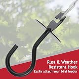 Spares2Go Squirrel Baffle Dome Kit 40cm Universal Fitting Bird Feeder Guard view 7