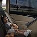 Aokway Magnetic Car Window Shades, 2Pcs Double-Layer UV Protection Car Curtains for Rear Side Window Sun Shade, Universal Fit for Baby, Driver (Black, Rear 2pcs)