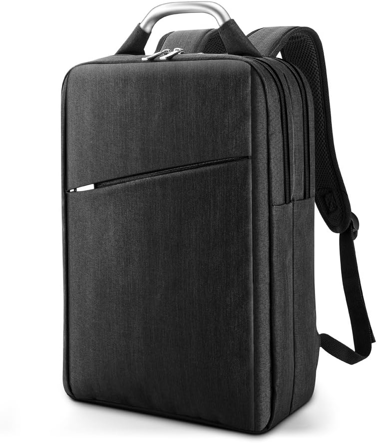 Slim Laptop Backpack, 15.6 Inch Business Travel Computer Backpack, Lightweight Durable College School Backpack for Men & Women (Black)
