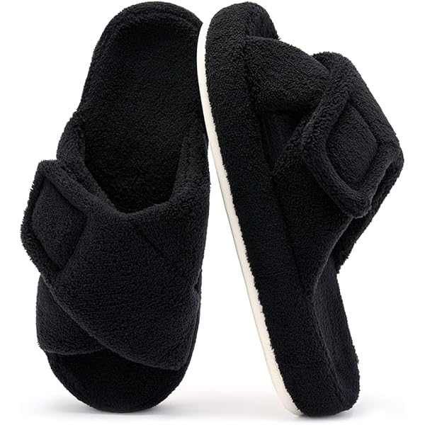 Hycurey Fuzzy Curly House Slippers – Unisex Cozy Teddy Fleece Booties With Non-Slip Soles