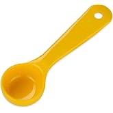 Carlisle FoodService Products 492104 Measure Miser Solid Measuring Spoon with Short Handle, 1 Ounce, Yellow