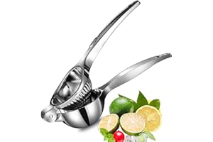 Premium Lemon Squeezer Kitchen Stainless Steel Lime & Lemon Squeezer Handheld Manual Citrus Juicer Dishwasher Safe Citrus Pre