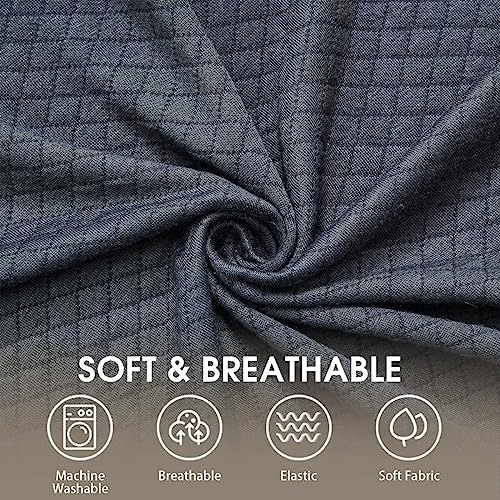 RUJIPO King Size (76"x10"x6") Bed Wedge Pillow for Headboard, Bed Gap