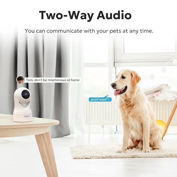 OWLTRON INDOOR SECURITY CAMERA 2K, 360° CAMERAS FOR HOME SECURITY WITH MOTION DETECTION, 2.4G WIFI FOR BABY/PET/NANNY/CAMARA WITH NIGHT VISION, SIREN ALARM & 2-WAY AUDIO, COMPATIBLE WITH ALEXA
