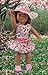 Dress Along Dolly 3 Piece Flower Sun Dress for American Girl Dolls