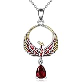 AXELUNA Phoenix Necklace Sterling Silver the Phoenix Bird Jewelry Gift for Women