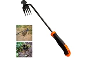MG RACK YF Weed Puller Tool-Weeding Artifact Uprooting Weeding Tool | 2024 Enhanced Weed Remover tool | 4-Tine Stainless Steel Weeder Tool,Multi Function Garden Tools fro Efficient Weed Extraction (1, upgrade)