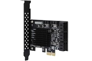 PUSOKEI PCI-E to SATA3.0 Expansion Card, 8-Port SATA3.0 Controller, AHCI1.0 / IDE Mode, 7/8/XP/10, Ubuntu Compatible, PCI-E x