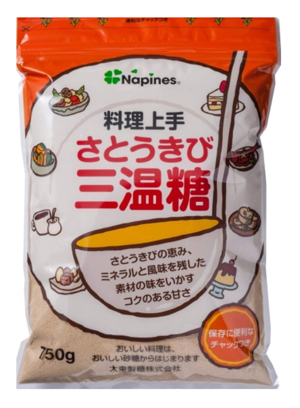 クローバー印 大東製糖 料理上手さとうきび三温糖 750g商品画像