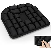 Kaflin Inflatable Seat Cushion - Airplane Seat Cushion for Long Flights, Stable & Firm Support for Sports & Outdoors, Stadium Bleachers, Travel & Hard Dining Chairs