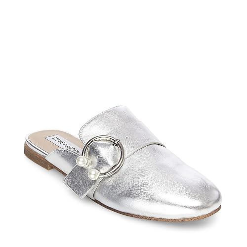 steve madden silver loafers