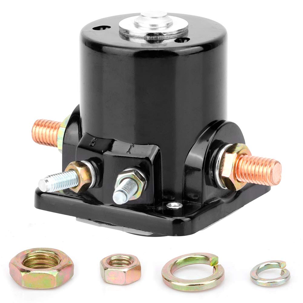Aramox Black Starter Solenoid Switch Relay for Outboard Motor Marine Engines