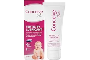 Conceive Plus Fertility Lubricant for TTC Couples – pH Balanced, Sperm Friendly Gel with Magnesium and Calcium – Water Based Fertility Lube – 2.5 oz Tube