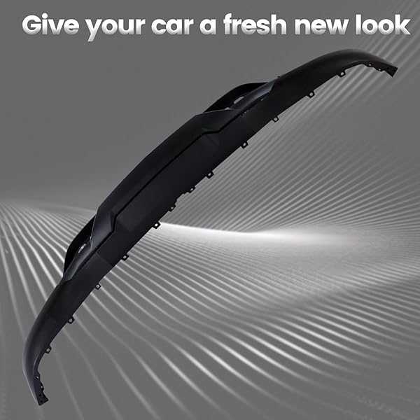 FRONT BUMPER LOWER VALANCE COMPATIBLE WITH CHEVROLET CHEVY SILVERADO 2016-2019 1500 LD W/TOW HOOKS HOLES REPLACE 84029773 GM1015134C
