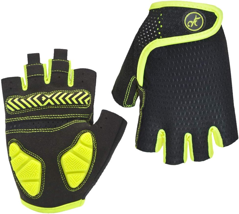 HuwaiH Bike Gloves Gel Pad Shock Absorbing Anti Slip Outdoor Sports Riding Working Cycling Gloves Breathable Mountain Bicycle Motorcycle Gloves