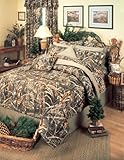 Realtree MAX-4 Camouflage 8 Pc Queen Comforter Set (Comforter, 1 Flat Sheet, 1 Fitted Sheet, 2 Pillow Cases, 2 Shams, 1 Bedskirt) SAVE BIG ON BUNDLING!