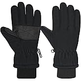 Beurlike Kids Waterproof Winter Gloves Windproof Snow Thermal Fleece Ski Gloves For Little Children Boys Girls 4-8 Years
