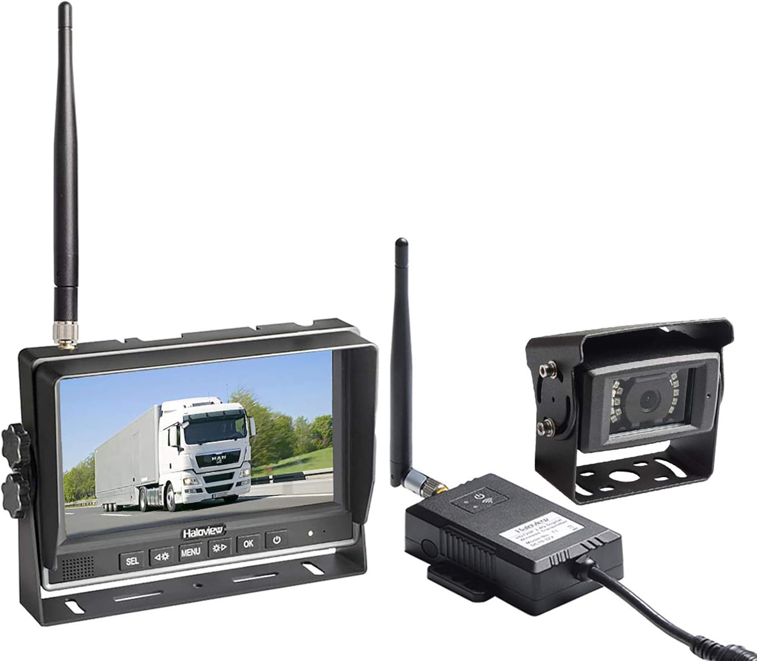 Haloview RD7 Wireless long Range Backup Camera System kit 7'' 720P HD