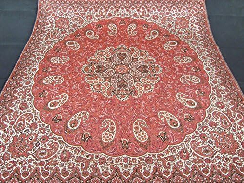 XURANFANG Persian Woven Fine Art Silk Termeh Tapestry Rug Design Tablecloth Wall Hanging,Medium Approx 50Cm X 50Cm (20".