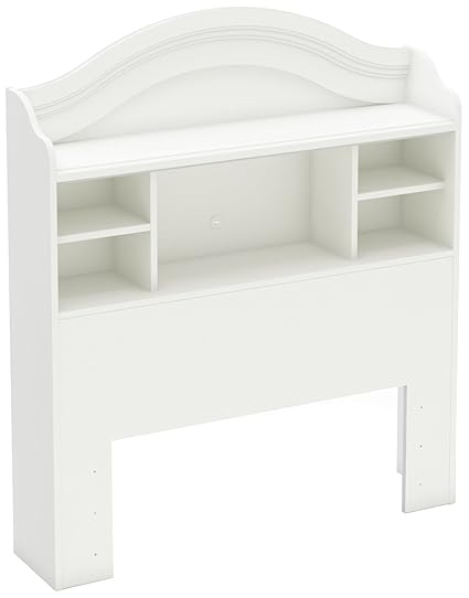 Amazon.com: South Shore Savannah Twin Bookcase Headboard, Pure 