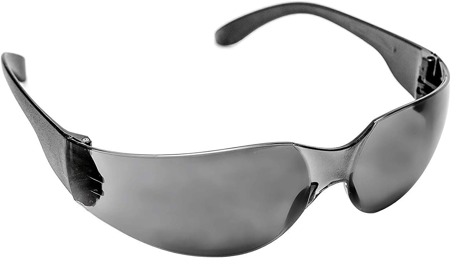 Wrap Around Safety Glasses. ANSI, CE Smoked lens. Pack of 12 Anti