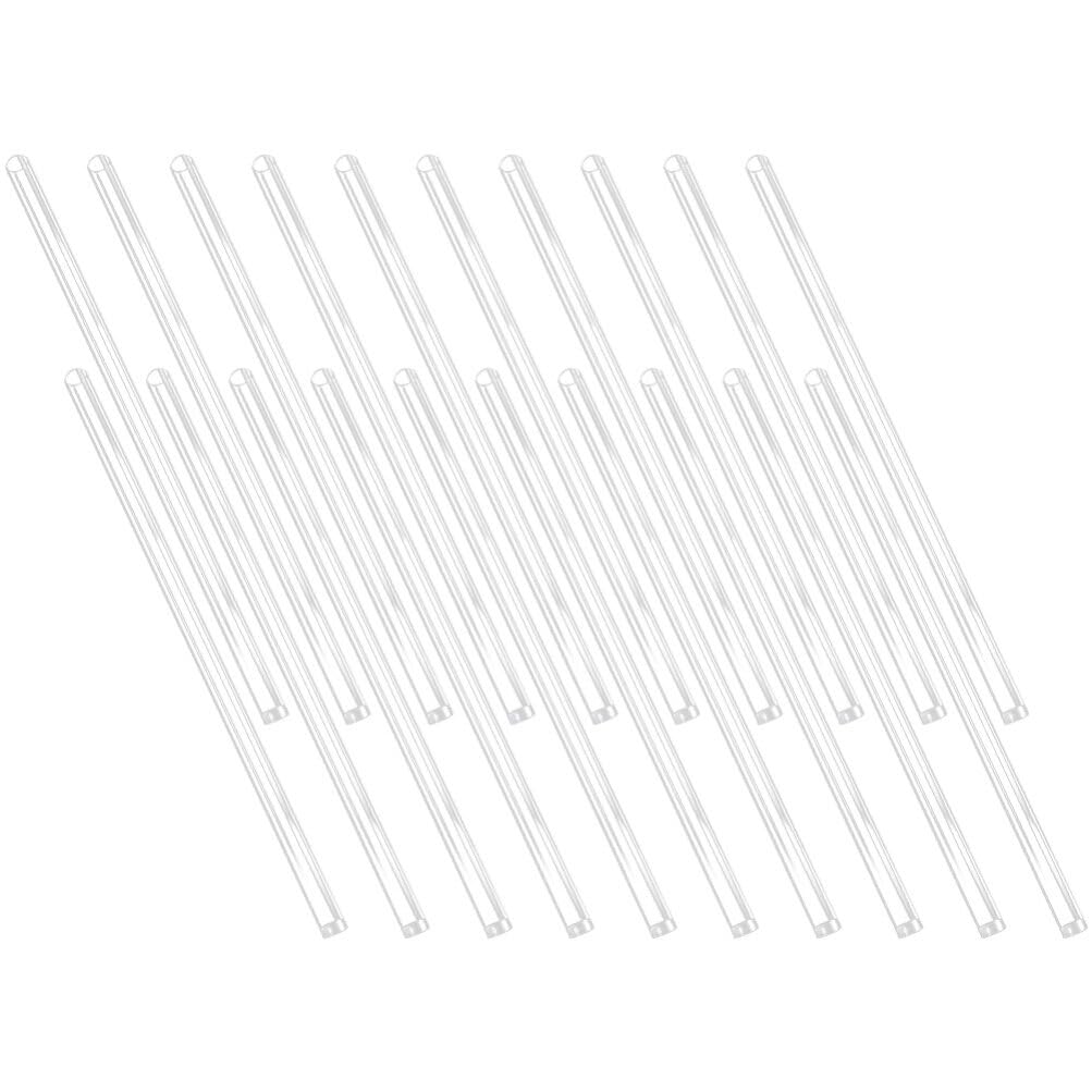 Yardwe Meteor Light Tubes 20Pcs Transparent Waterproof Plastic Covers for Outdoor String Lights Festival Decoration for Garden Party Christmas Ambiance