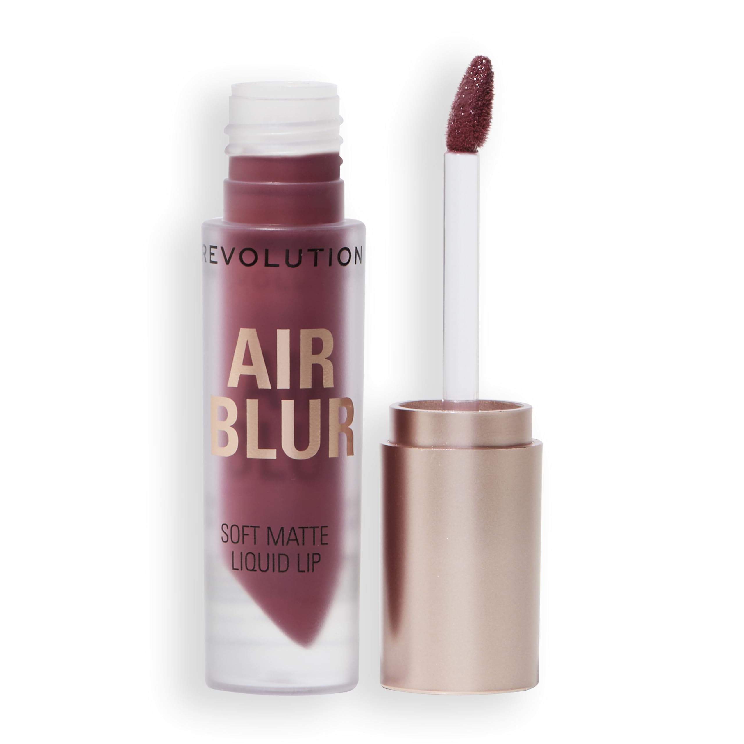 Revolution, Air Blur Matte Liquid Lipstick, Long-Lasting Lip Colour, Face Makeup, Vegan & Cruelty-Free, Black Cherry Cool-Toned Mauve, 3.5ml