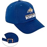 Desert Cactus Montana State University Baseball Hat Bobcats MSU Brimmed Embroidered Hats Cap Adjustable Cloth Strap Adult (Style C) Blue