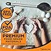PREMIUM Silicone Kitchen Serving Utensil Set - Stainless Steel Metal and Black Utensils Including Tongs Spoons Spatula Ladle Whisk and Frosting Spatula Professional Nonstick Safe Modern Cooking Tools