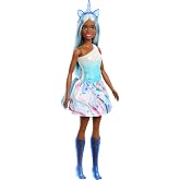 Barbie Unicorn Doll with Blue Fantasy Hair | Wearing an Ombre Outfit &amp; Themed Accessories Including Headband &amp; Tail​​, Age 3+